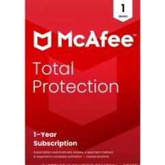 McAfee Total Protection 1Y, 1D - Auto Renewal - Download
