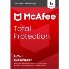 McAfee Software Setup Total Protection 1Y, 5D - Auto Renewal